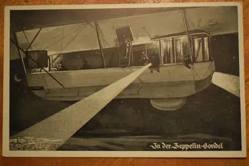 In der Zeppelin-Gondel, um 1916 gelaufen