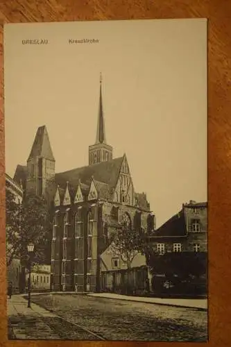 Breslau, Kreuzkirche,  um 1910 nicht gelaufen