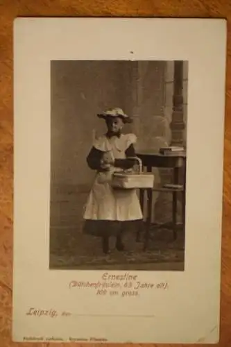 Leipzig, Ernestine, Dütchenfräulein, 63 Jahre alt, 109cm gross, um 1900