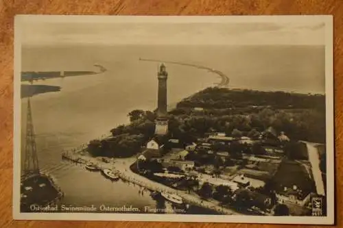Ostseebad Swinemünde Osternothafen, Fliegeraufnahme, um 1930 nicht gelaufen