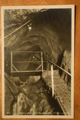 Sturmannshöhle bei Obermaiselstein, Höhlensee-Abfluß  um 1916 nicht gelaufen