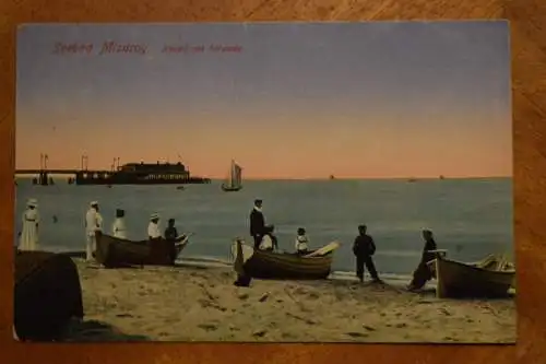 Seebad Misdroy, Abend am Strande, um 1918 gelaufen