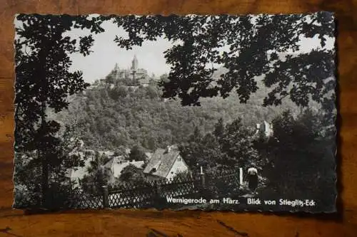 Ak Wernigerode am Harz, Blick von Stieglitz-Eck, 1967 gelaufen