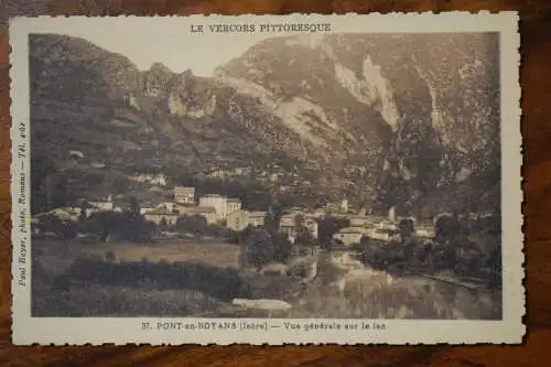 Ak Le vercors pittoresque, 37. Pont en Royans, Vue generale sur le lac, um 1920