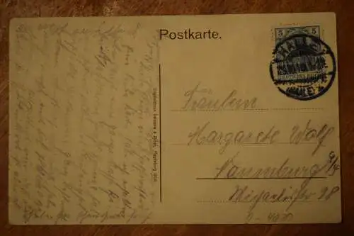 Ak Halle, Partie am Martinsberg, 1910 gelaufen