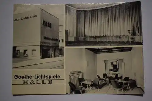 Ak Halle Goethe Lichtspiele,   1967 nicht gelaufen