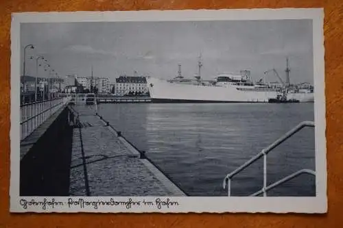 Ak Gotenhafen, Hafen, um 1930 nicht gelaufen