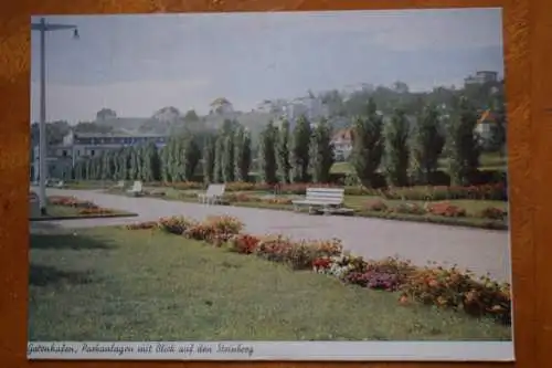 Ak Gotenhafen, Parkanlagen mit Blick auf den Steinberg, um 1930 nicht gelaufen