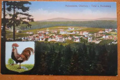 Ak Hahnenklee, Oberharz - Total u. Bocksberg, um 1910 nicht gelaufen