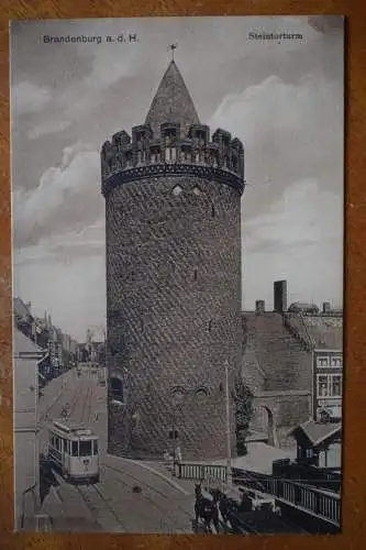 Ak Brandenburg a. H.,  Steintorturm,  1911 gelaufen
