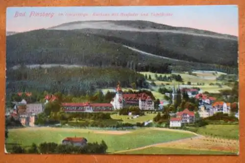 Ak Bad Flinsberg, Im Isergebirge Kurhaus mit Heufuder u. Tafelfichte, um 1910