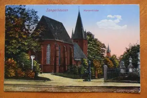 Ak Sangerhausen, Marienkirche, um 1944 gelaufen