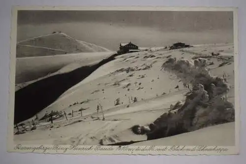 Ak Riesengebirge, Prinz Heinrich Baude, 1937 gelaufen
