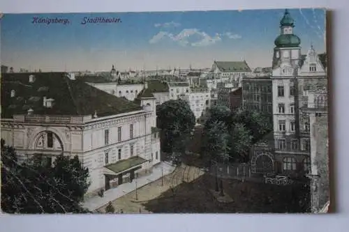 Ak Königsberg, Stadttheater,  um 1917 gelaufen Feldpost