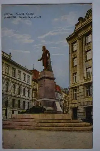 Ak Lwow Pomnik Smolki, Lemberg Smolki-Monument,  um 1920 nicht gelaufen