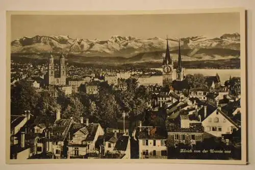 Ak Zürich von der Urania aus, um 1935 gelaufen
