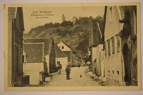 Ak Bad Dürkheim, Klosterruine Limburg mit Grethen, um 1910  gelaufen