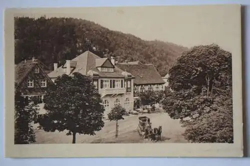 Ak Kurort Wirsberg im Fichtelgebirge "Werners" Hotel zur Post, um 1910 nicht gel