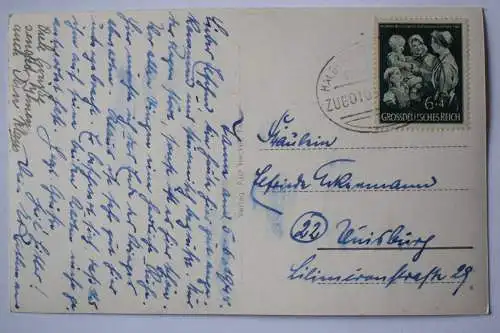 Ak Tanne, Hochharz, Waldstraße, Bahnpost 1944 gelaufen