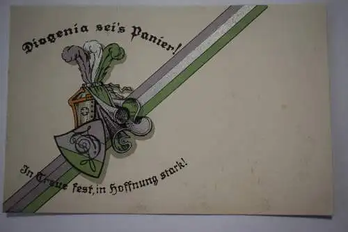 Ak Diogenia sei´s Panier! In Treue fest, in Hoffnung stark!, Stiftungsfest 1922