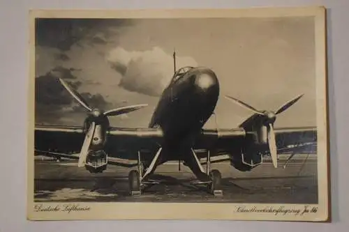 Ak Schnellverkehrsflugzeug Ju 86, Deutsche Lufthansa,  1937 gelaufen