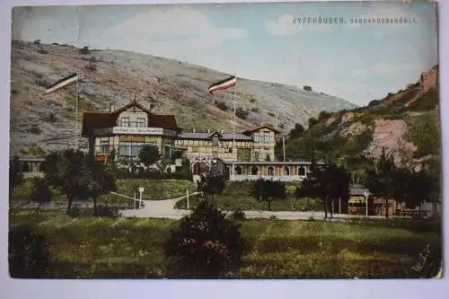 Ak Kyffhäuser, Barbarossahöhle,  1913 gelaufen