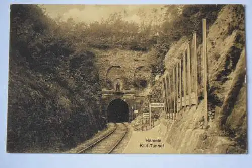 Ak Hameln Klüt-Tunnel,  1915 Feldpost gelaufen