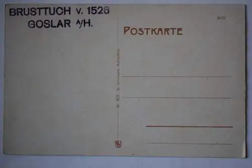 Ak Goslar, Brusttuch, Holzschnitzerei Die Butterhanne,  um 1910 nicht gelaufen