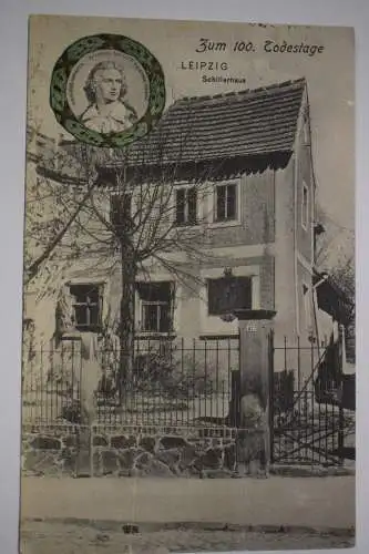 Ak Leipzig, Schillerhaus, Zum 100. Geburtstag,  1912 gelaufen