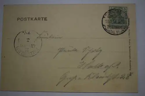 Ak Sonneberg, Kaiser Wilhelm Platz, Haus Hans Sidow, 1901 gelaufen