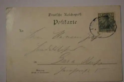 Ak Gruss aus Zeitz, Bahnpost , 1902 gelaufen