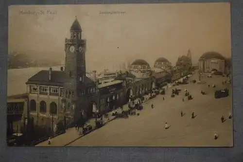 Ak Hamburg  St. Pauli Landungsbrücken,  um 1910 nicht gelaufen