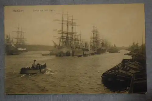 Ak Hamburg Partie aus dem Hafen,  um 1910 nicht gelaufen