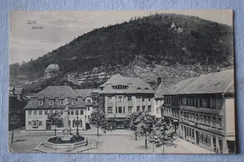 Ak Suhl, Markt,  1913 gelaufen