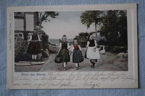 Ak Gruss aus Hessen,  1904 gelaufen