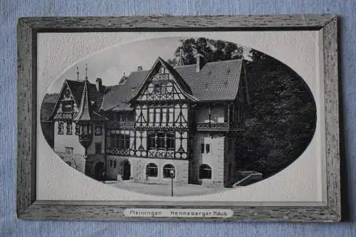 Ak Meinigen, Henneberger Haus,  1923 gelaufen