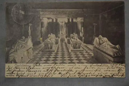 Ak Berlin Charlottenburg, Mausoleum Inneres,  1904 gelaufen
