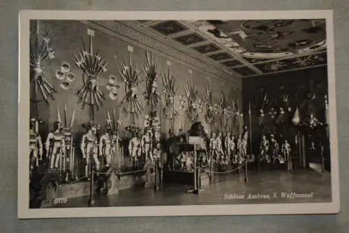 Ak Schloss Ambras, I. Waffensaal,  1944 gelaufen