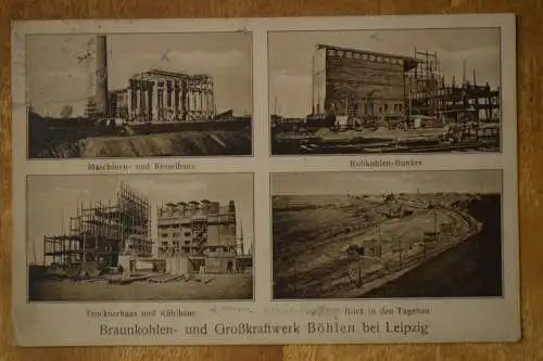 Braunkohlen- und Großkraftwerk Böhlen bei Leipzig,  1925 gelaufen