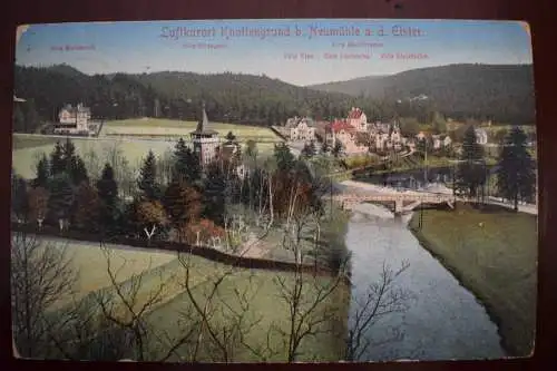 Ak Luftkurort Knottengrund b. Neumühle a. d. Elster, 1914 gelaufen