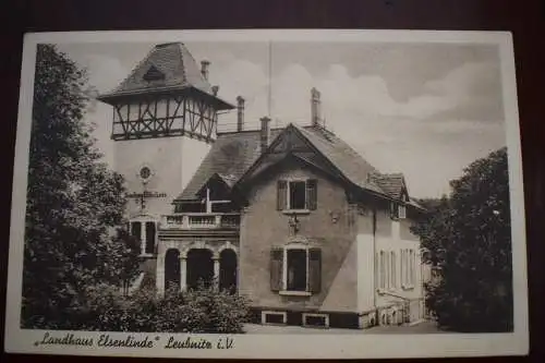Ak Landhaus Elsenlinde, Leubnitz i.V., 1936 gelaufen