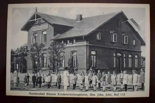 Ak Nordseebad Büsum Kindererholungsheim, Bes. Johs. Jcke, 1928 nicht gelaufen