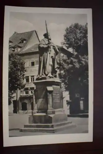 Ak Jena Am Markt, Kurfürst Johann Friedrich (Hanfried), 1955 gelaufen
