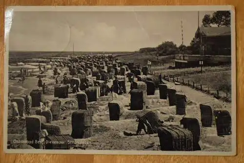 Ak Ostseebad Berg-Dievenow, Strandleben,  1935 gelaufen