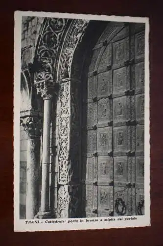 AK Trani  Cattedrale, porta in bronzo e stipite del portale, nicht gelaufen