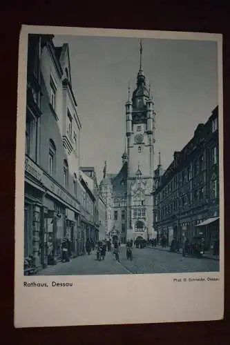 AK Rathaus Dessau, Mitteldeutsches Gaufest 1935 Dessau,  nicht gelaufen