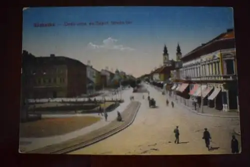 Ak Szabadka, Deák-utca és Szent István-tér,  um 1915 nicht gelaufen