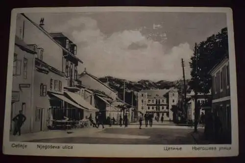 Ak Cetinje, Njegoseva ulica, um  1915 nicht gelaufen