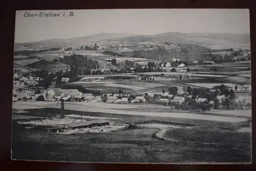 Ak Ober-Kratzau in Böhmen, 1907 gelaufen, Briefmarke fehlt