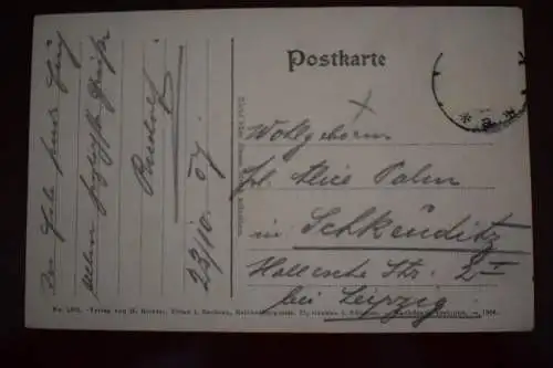 Ak Ober-Kratzau in Böhmen, 1907 gelaufen, Briefmarke fehlt